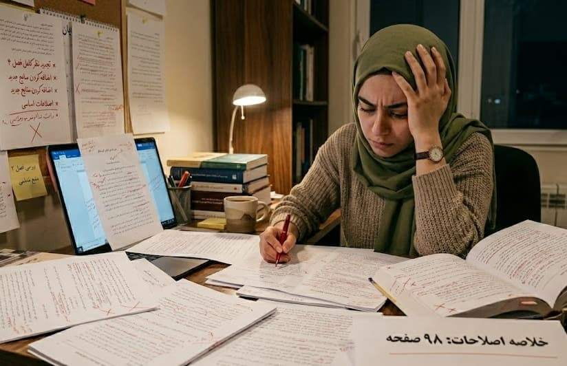 مهلت اصلاح پایان ‌نامه بعد از دفاع
