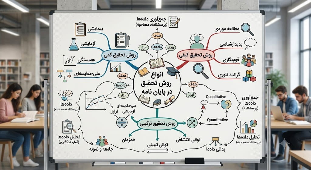 c41aa349-e72c-4101-85e9-03ef785920ce انواع روش تحقیق در پایان نامه